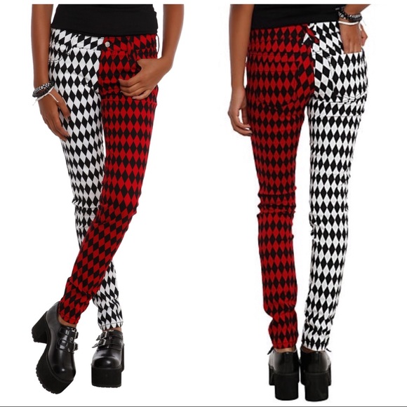 split leg skinny jeans